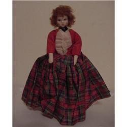 Doll Ruth Gibbs China 9" Wigged Doll Godey's #1565355