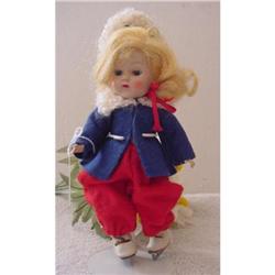 Doll  Vogue Ginny Strung Ski Outfit 1950s #1565357