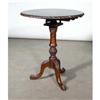 Image 1 : ANTIQUE SERPENTINE VICTORIAN ACCENT TILT TABLE #1565462