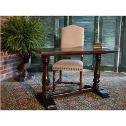 LOVELY EUROPEAN OLD WORLD TRESTLE WRITING DESK #1565479