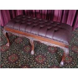 CHIPPENDALE BALL CLAW OTTOMAN BENCH PIANO STOOL#1565489