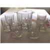 Image 1 : Italian Crystal Ice Bucket and Six Tumblers #1572191