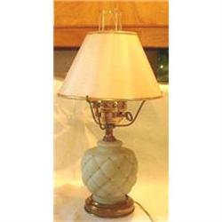 Lamp Green Satin Glass by Consolidated  #1572192