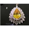 Image 1 : RHJ Canary Cubic Zirconium Pendant  #1572363