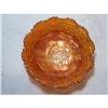 Image 1 : ORANGE CARNIVAL GLASS "BOWL" with FEET and #1572371