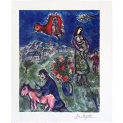 Chagall   Sur la route du Village #1572879