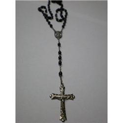 Beautiful Black Bead Rosary #1572906