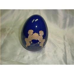 Porcelain Egg Shape Marked Gemini #1572914