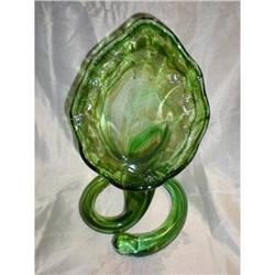 Gorgeous Blown Art Glass Piece Green  #1572938