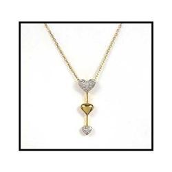 18K GOLD TRILOGY DIAMOND NECKLACE(was $330) #1572979