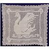 Image 1 : FABULOUS VICTORIAN HAND MADE FILET LACE - SWAN #1573063