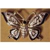 Image 1 : LOVELY  RHINESTONE BROOCH - DECO BUTTERFLY #1573156