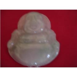 Burmese Pale Greenish  Jadeite  Happy Buddha #1573427