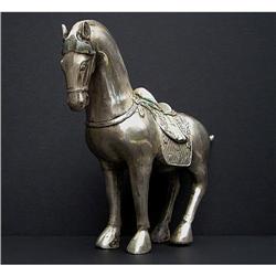 Silver Plated Horse Statue #1573441