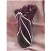 Image 1 : Amethyst Blown Art Nouveau Style Vase with a #1573631