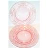 Image 1 : Three Pink Tiffin Flanders Elegant Glass Plates#1574039