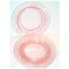 Three Pink Tiffin Sylvan Elegant Glass Plates #1574040