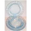 Four  Blue Versailles Elegant Salad Plates #1574060