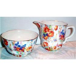 Floral Chintz Cream and Sugar #1574160