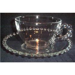 Four Candlewick Elegant Tea Cups and Saucers #1574166