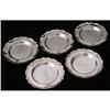 Image 1 : Set of Five Silver 0.900 Miniature Plates #1574419