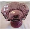 Image 1 : Amethyst Glass Scroll and Eye Nut Dish #1575337