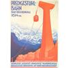 Image 1 : ORIGINAL L. 20s GERMAN SKI RESORT TRAVEL POSTER#1576362