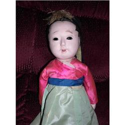 16  Early Ichimatsu Japanese Gofun Lady great #1584696