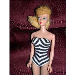 Vintage #5 Blonde Barbie W/ Light Green Ears #1584707