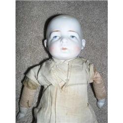 9.5" Closed Mouth Bisque Doll Marked Germany #1584795