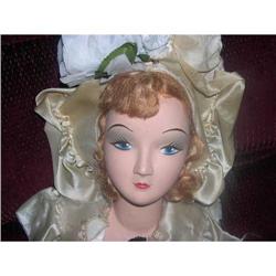 Hard Plastic Bed Doll with original dress #1584826