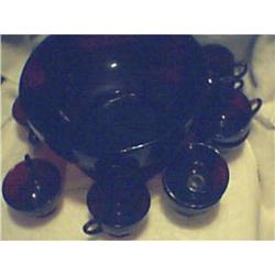 PUNCH SET, RUBY, INCLUDES BOWL WITH 12 CUPS #1584844