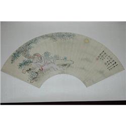 20th Century Chinese Fan Painting. #1584898