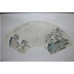 20th Century Chinese Fan Painting #1584903