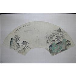 20th Century Chinese Fan Painting #1584903