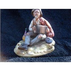 Capodimonte Accordian Player 1950 #1584949