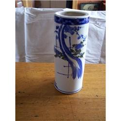 Early Cylinder Blue and White Vase #1584960