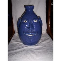 Steve Turpin Large Blue Face Jug #1584972