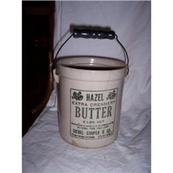 Redwing Stoneware Bailed Handle Butter Jar #1584976