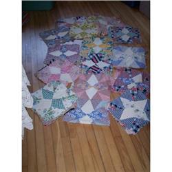 56 Vintage Quilt Squares- Job's Troubles  ? #1584981