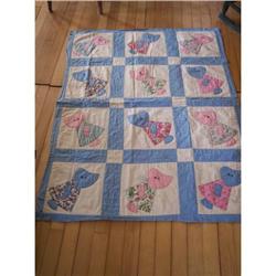 Vintage SunBonnet Crib Quilt #1584986