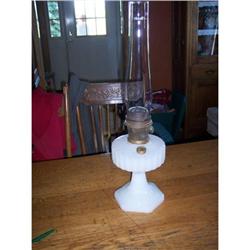 Aladdin White Moonstone Corinthian Oil Lamp #1585003