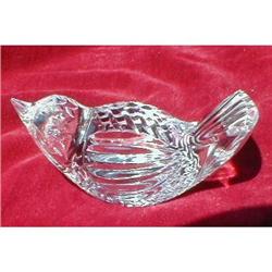 WATERFORD Bird FIGURINE Cut Crystal VINTAGE #1585061