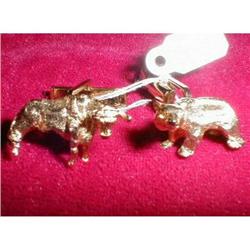 BULL Bear STOCKbroker CUFFlink SET Sterling #1585064