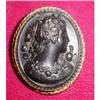 Image 1 : GUTTA Percha CAMEO Brooch GF Frame ANTIQUE #1585065