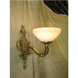 A pair of alabaster and bronze sconces #1585287