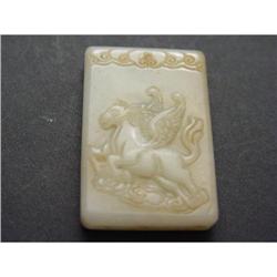 Chinese carved  jade  Pendant #1585300