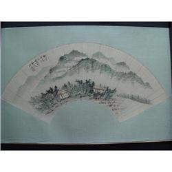 fine Chinese Fan Painting #1585318