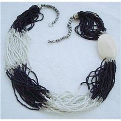 29-STRAND SEED BEAD NECKLACE - UNSIGNED #1585338