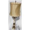 Image 1 : Bronze and Iron Table Lamp with 14 Crystals #1585449